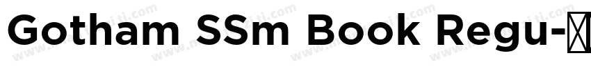 Gotham SSm Book Regu字体转换